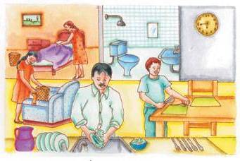 Category of Housework Vocabulary Image 